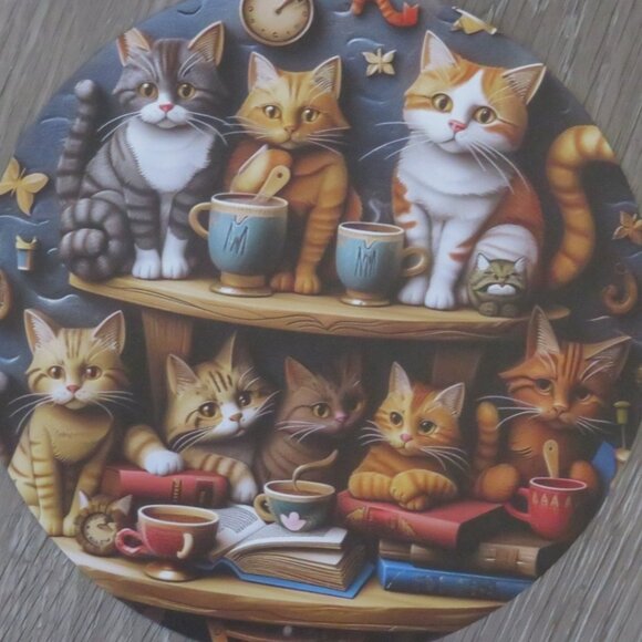 CAT Lovers Wall Sign Aluminum Metal (F59) - Picture 3 of 7